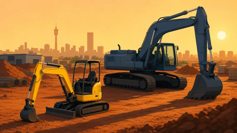 Excavator Hire Johannesburg Costs Vary by Machine Size and Hire Terms
